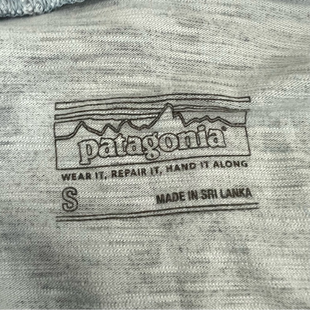 Patagonia Amber Dawn Dress Light Plume Grey Women’s Small Floral Cross back - Picture 8 of 10